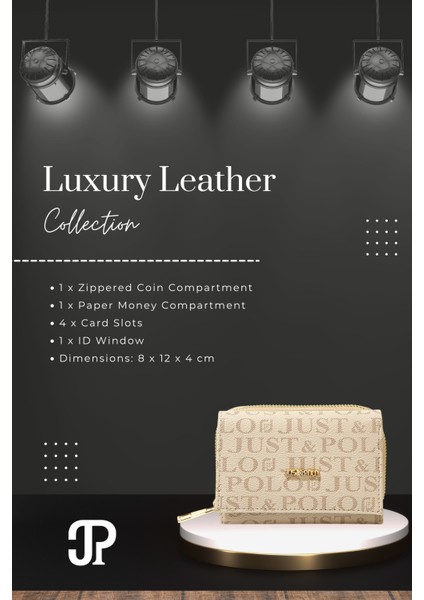 Orijinal Just Polo Collection Yumuşak Deri Bozuk & Kağıt Para Bölmeli Fermuarlı Şık Kartlıklı Cüzdan modelleri
