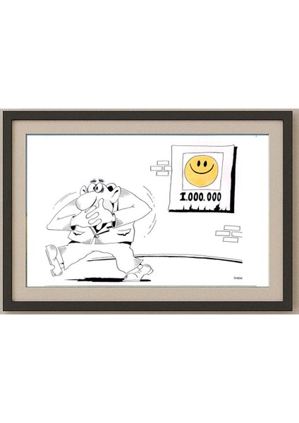 Alexander Dubovsky 29X21CM Orijinal Karikatür Tablo