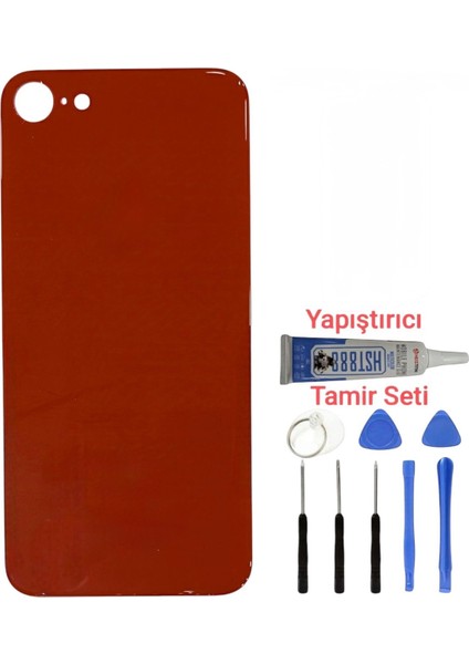 Apple iPhone 8 Uyumlu Arka Pil Kapağı-Tamir Set ve Yapıştırıcı Hediye