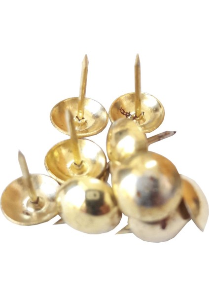 Kabara Raptiye Çivi Düz Sarı 10 Adet