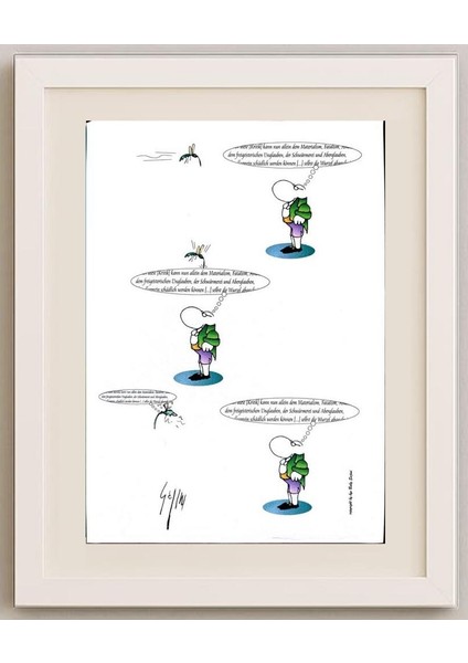 Sajini Ugo Alessandro 29X21CM Orijinal Karikatür Tablo fırsatları