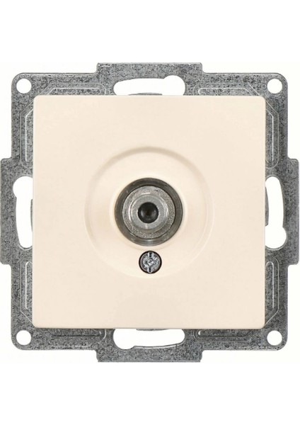 Visage Krem Televizyon Prizi F Konnektörlü Çerçevesiz - Priz ve Anahtar Için Uyumlu Çerçeve fiyatları