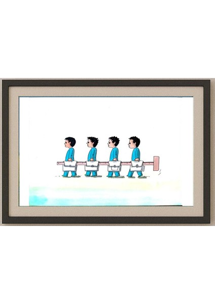 Lubomir Kotrha 29X21CM Orijinal Karikatür Tablo