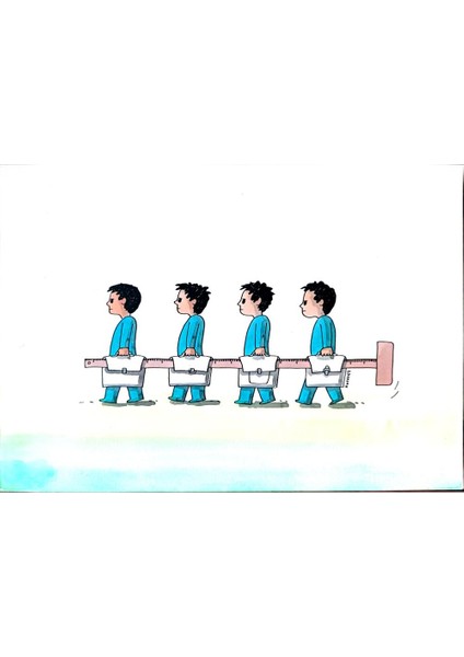 Lubomir Kotrha 29X21CM Orijinal Karikatür Tablo modelleri