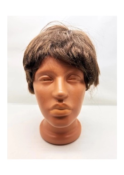 Kahverengi Kısa Kesim Içi Astarlı Erkek Peruğu modelleri