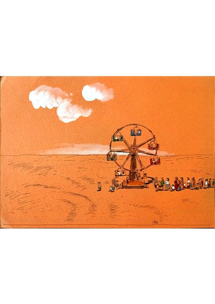 Borigen 29X21CM Orijinal Karikatür Tablo modelleri