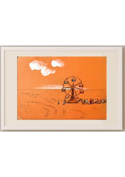 Borigen 29X21CM Orijinal Karikatür Tablo fırsatları