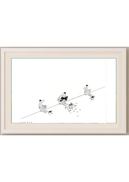 Rooshan Gataullin 43X30CM Orijinal Karikatür Tablo fırsatları