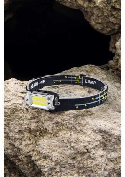 Kafa Lambası El Fenerli Kamp Lambası USB Şarjlı Esnek Lamba