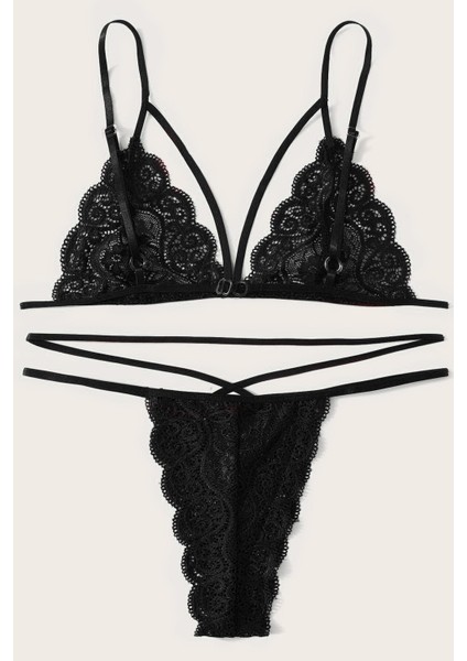 Kadın Siyah Dantel Sütyen Külot Takımı – Modern, Konforlu ve Günlük Kombinlere Uygun fiyatları