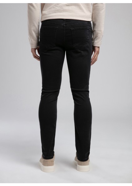 Jeff Normal Bel Dar Kesim Çok Dar Paça Siyah Erkek Jean Pantolon modelleri