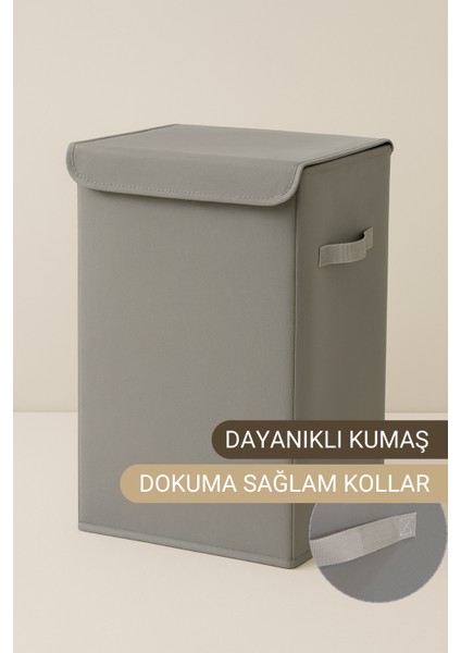 Kapaklı Katlanır Kirli Çamaşır Sepeti Çocuk Odası Oyuncak Düzenleyici Saklama Kutusu Sepet 35X35X60 modelleri