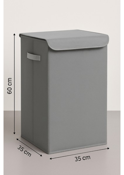 Kapaklı Katlanır Kirli Çamaşır Sepeti Çocuk Odası Oyuncak Düzenleyici Saklama Kutusu Sepet 35X35X60 fırsatları