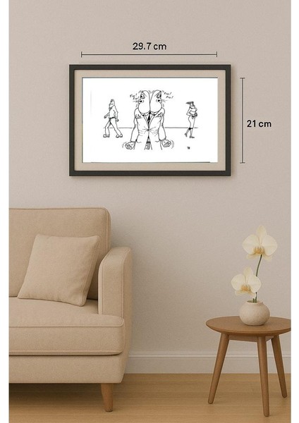 Tomislav Dusanic 29X21CM Orijinal Karikatür Tablo fiyatları