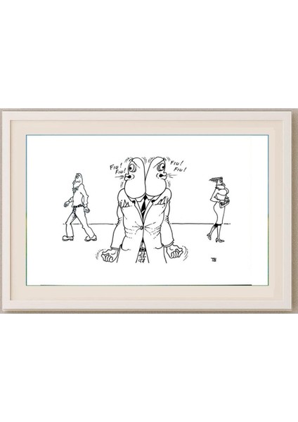 Tomislav Dusanic 29X21CM Orijinal Karikatür Tablo fırsatları