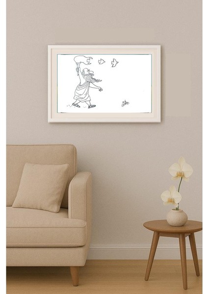 Norman Isaac 22X14CM Orijinal Karikatür Tablo indirimleri