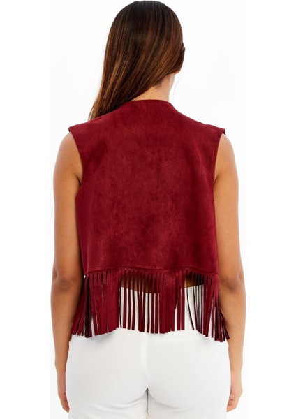 Scuba Süet Püsküllü Yelek fırsatları