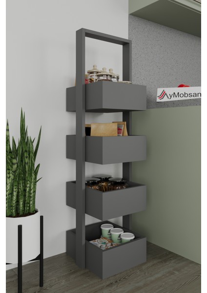 Multi 4 Katlı Mutfak Sepeti, Çok Amaçlı Mutfak Rafı, 4 Raflı, 120 cm modelleri