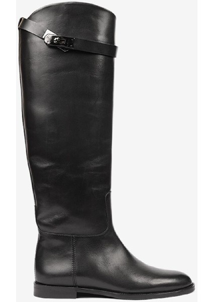 Kadın Siyah Hakiki Deri Çizme 4K2TC59158