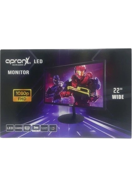 Apronx 22 APX-NW22 Vga+Hdmı LED Monitör