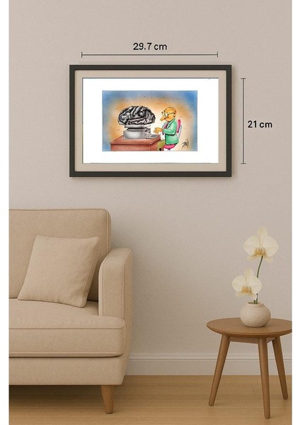 Patrick Heymansi 29X21CM Orijinal Karikatür Tablo fiyatları