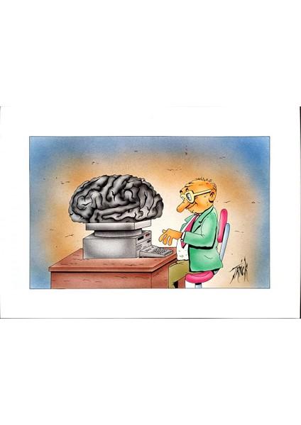 Patrick Heymansi 29X21CM Orijinal Karikatür Tablo modelleri