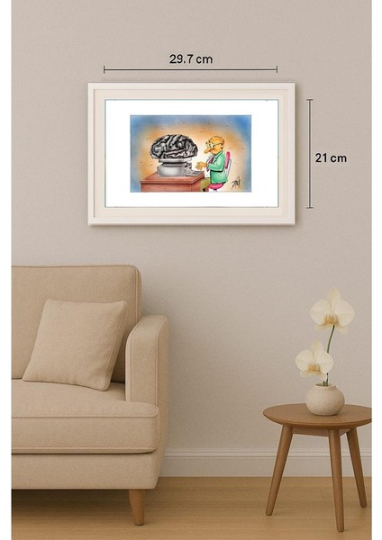 Patrick Heymansi 29X21CM Orijinal Karikatür Tablo indirimleri