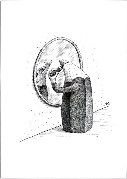 Yuri Ochakovski 29X21CM Orijinal Karikatür Tablo modelleri