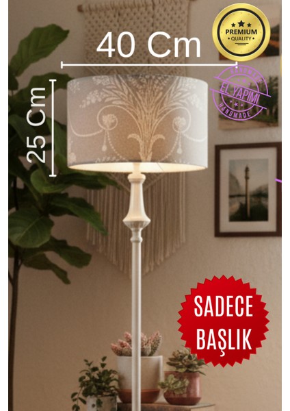 Bej Vintage Ashley Desen Lambader Başlığı fiyatları