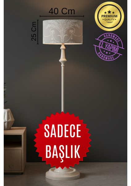 Bej Vintage Ashley Desen Lambader Başlığı fırsatları