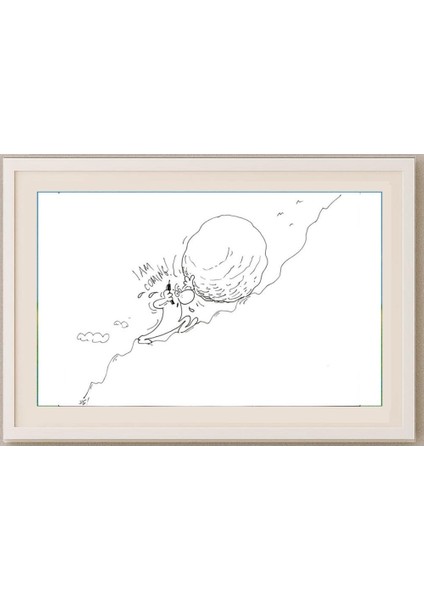 Obovic Nedeliko 29X21CM Orijinal Karikatür Tablo fırsatları