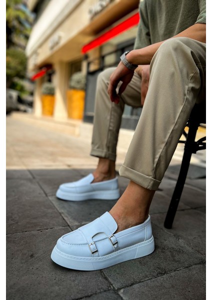 CH417 - Cbt Mancini Erkek Ayakkabı Beyaz