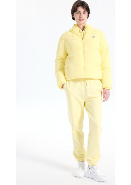 D5WL-MNT3581 Sarı Düz Kadın Mont fiyatları