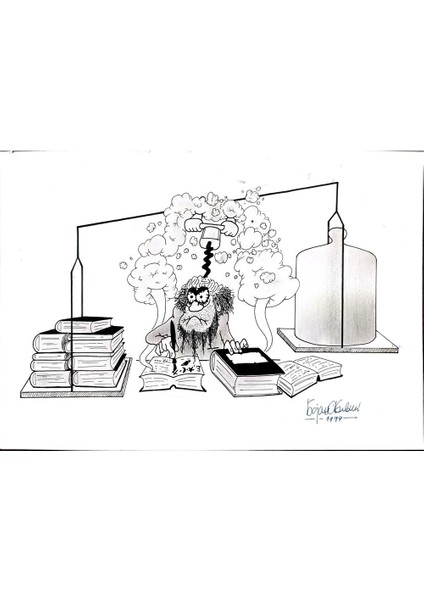 Bojan Zivic 29X21CM Orijinal Karikatür Tablo modelleri