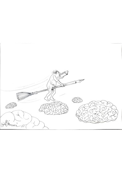 Ali Divandari 29X21CM Orijinal Karikatür Tablo modelleri