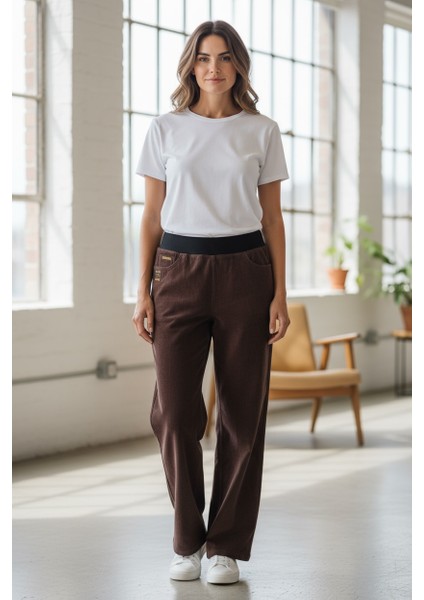 Kadın Mikro Kadife Pantolon Büyük Beden