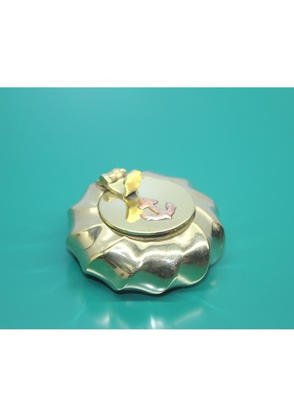 Pirinç Çapalı Kapaklı Küllük 6 cm