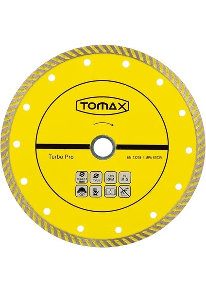 Turbo Elmas Mermer Granit Kesici 230X2,4X22