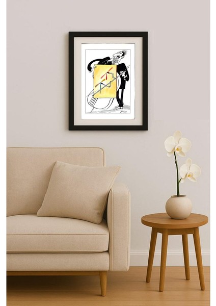 Mohammed Effat 35X25CM Orijinal Karikatür Tablo fiyatları