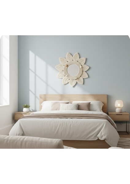 Pamuk Halat Ip Duvar Aynası 53 cm indirimleri