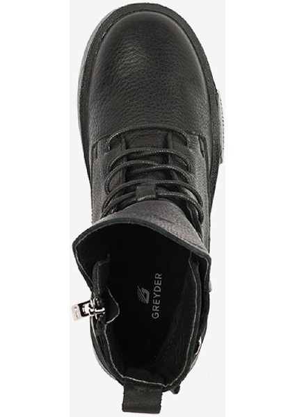 Kadın Siyah Hakiki Deri Sneaker Bot 4K2SB30900S