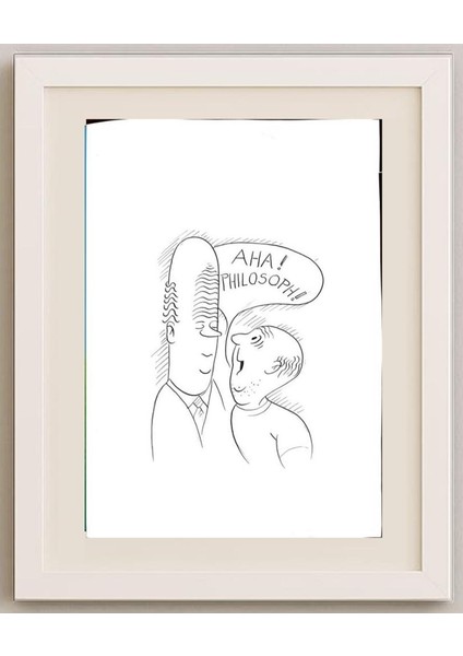 Wolfgang Schlegel 43X30CM Orijinal Karikatür Tablo fırsatları