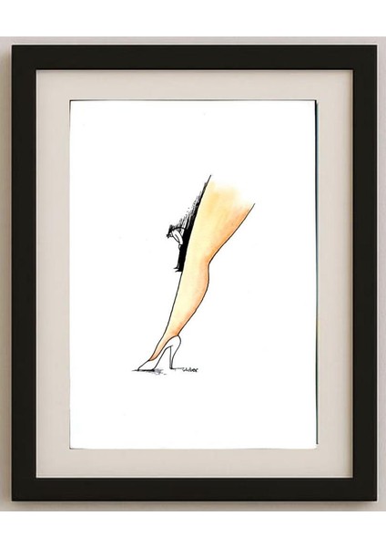 Vladimiras Beresniovas 29X21CM Orijinal Karikatür Tablo