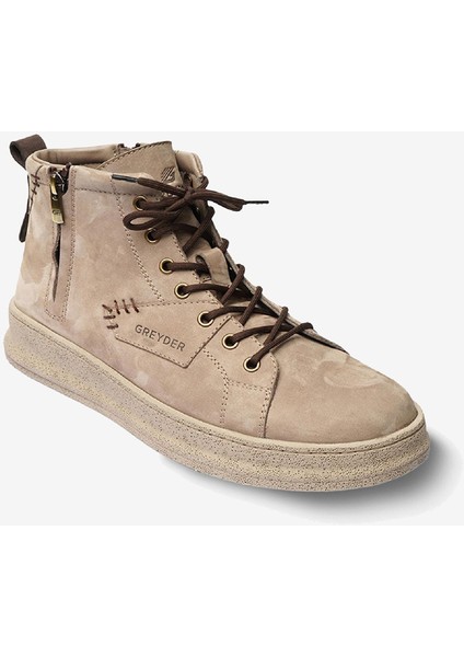 Erkek Vizon Hakiki Deri Sneaker Bot 3K1UB16373