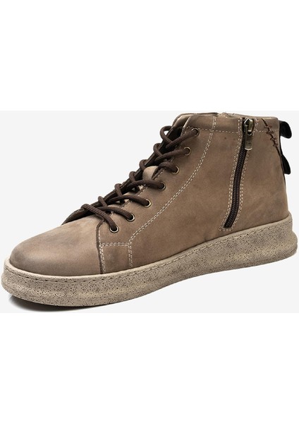 Erkek Vizon Hakiki Deri Sneaker Bot 3K1UB16373