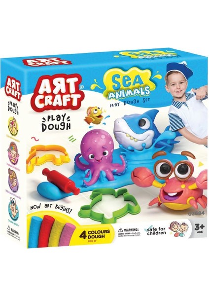 03684 Art Craft Deniz Hayvanları Hamur Set 200 gr modelleri