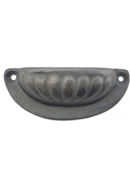 Eco Lounge Antika Tarz Dekoratif Pirinç Istiridye Tas Mobilya Kulbu - 37X87 Mm, Oksit