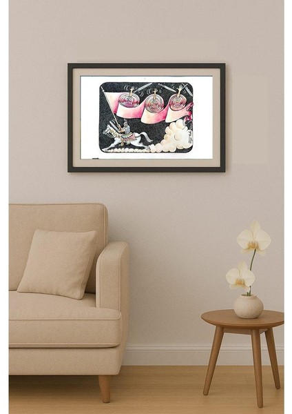 Tode Blazevski 31X25CM Orijinal Karikatür Tablo fiyatları