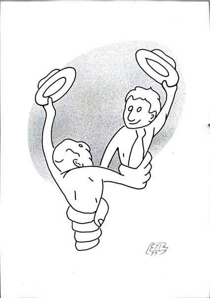 Vitalij Koryako 29X21CM Orijinal Karikatür Tablo modelleri