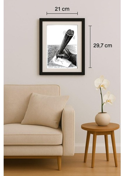 Mihaita Porumbita 29X21CM Orijinal Karikatür Tablo fiyatları